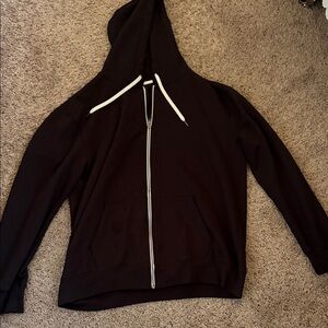 Black Zip-Up Hoodie